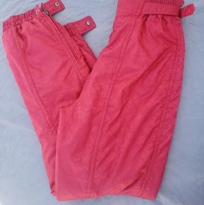 Descente FDX Ski Pants Snow Suit bib Iridescent snowsuit VTG 80s 90s Womens 12